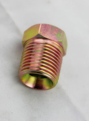 जस्ता मढ़वाया पीला हाइड्रोलिक एनपीटी थ्रेड एडेप्टर, हाइड्रोलिक कपलिंग और सहायक उपकरण